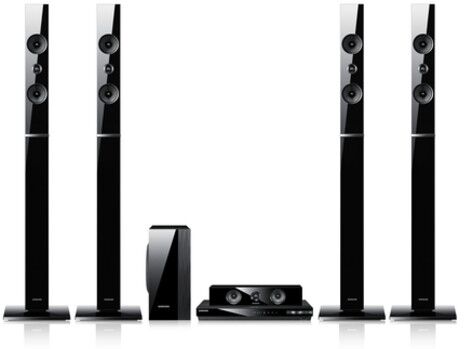 Samsung Home Theatre Samsung Ht E5550 5.1 Canali 1000 W Fm Blu Ray 3d Usb Hdmi Bluetooth Wifi Refurbished Nero