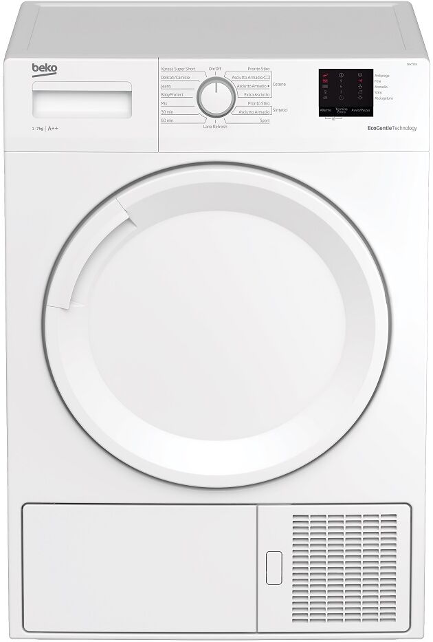 Beko Asciugatrice Beko Drx721b 7 Kg Carico Frontale Pompa Di Calore 15 Programmi Libera Installazione Refurbished Classe A++