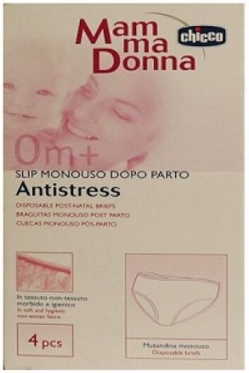 Chicco Mamma Donna Slip Tessuto Non Tessuto Misura 3 4 Pezzi