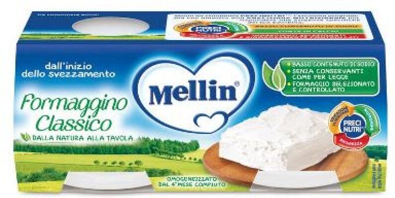 Mellin Baby Formaggino Classico 4 X 80 G Mellin Baby Formaggino Classico 4 X 80 G