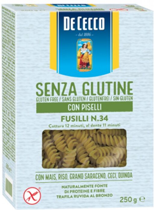 F.Lli De Cecco Spa De Cecco Fusilli N.34 Con Piselli 250g