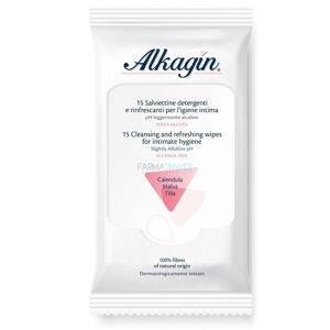 Ist.Ganassini Spa Alkagin 15 Salviettine Detergenti E Rinfrescanti Per L'Igiene Intima