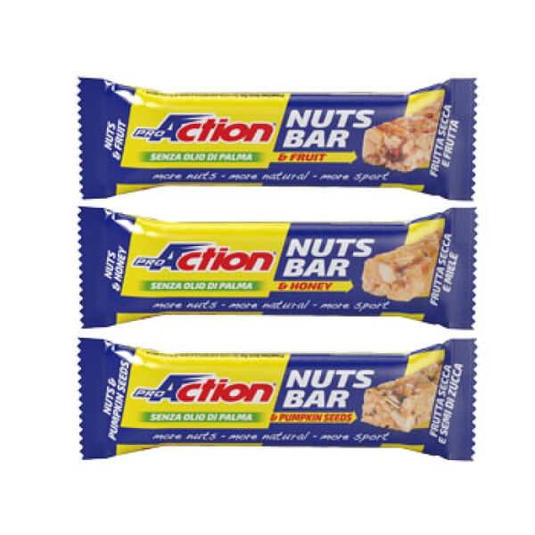 proaction srl proaction nuts bar miele 30g