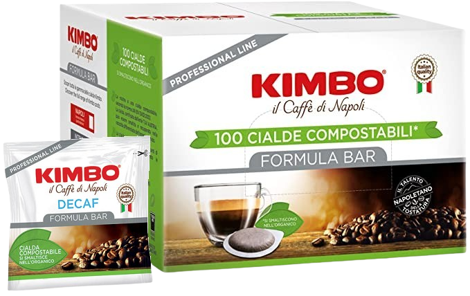 Kimbo Caffè Decaffeinato - Box 100 Cialde Ese44 Da 7g