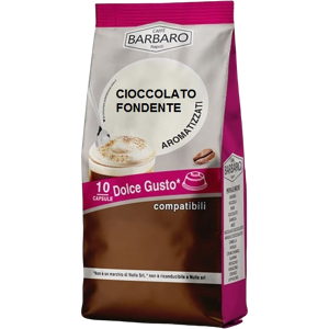 Caffè Barbaro Cioccolato Fondente Barbaro - 10 Capsule Compatibili Dolce Gusto Da 17g