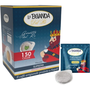 La Bevanda Del Rè Caffè  - Miscela Suprema - Box 150 Cialde Ese44 Da 7.2g