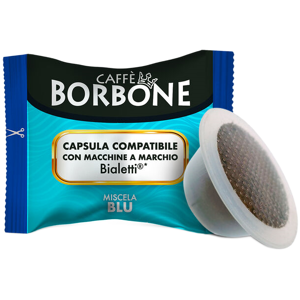 Caffè Borbone - Miscela Blu - Box 100 Capsule Compatibili Bialetti Da 6g