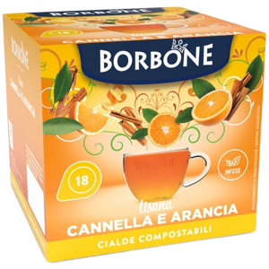 Caffè Borbone Tisana Cannella E Arancia  - Box 18 Cialde Ese44 Da 3.5g