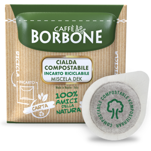 Caffè Borbone - Miscela Verde / Dek - Decaffeinato - Box 50 Cialde Ese44 Da 7.2g