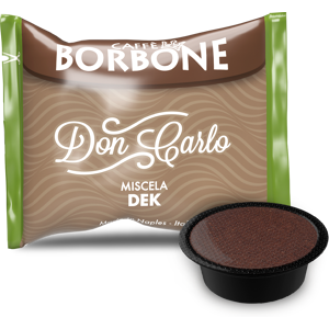 Caffè Borbone Don Carlo - Miscela Verde / Dek - Decaffeinato - Box 50 Capsule Compatibili A Modo Mio Da 7.2g