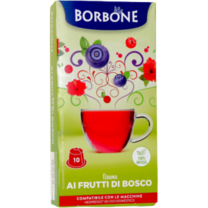 Caffè Borbone Tisana Ai Frutti Di Bosco  - 10 Capsule Compatibili Nespresso Da 3g