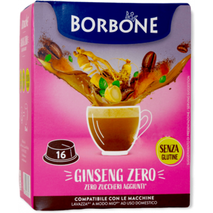 Caffè Borbone Ginseng Zero  - 16 Capsule Compatibili A Modo Mio Da 5g