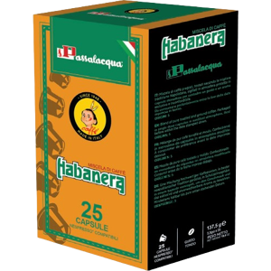 Passalacqua Caffè  Habanera - Gusto Tondo - Box 25 Capsule Compatibili Nespresso Da 5.5g