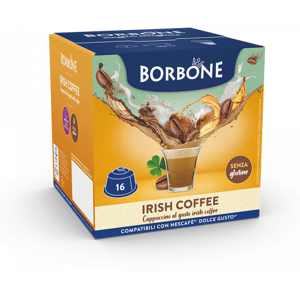 Caffè Borbone Irish Coffee  - 16 Capsule Compatibili Dolce Gusto Da 14g