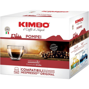 Kimbo Caffè  Pompei - Box 100 Capsule Compatibili Nespresso Da 5.4g