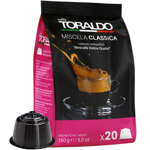 Caffè Toraldo - Classica - 20 Capsule Compatibili Dolce Gusto Da 7.5g