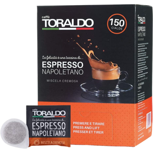 Caffè Toraldo - Miscela Cremosa - Box 150 Cialde Ese44 Da 7.2g