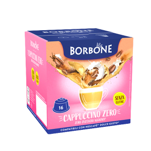 caffè borbone cappuccino zero  - 16 capsule compatibili dolce gusto da 12g