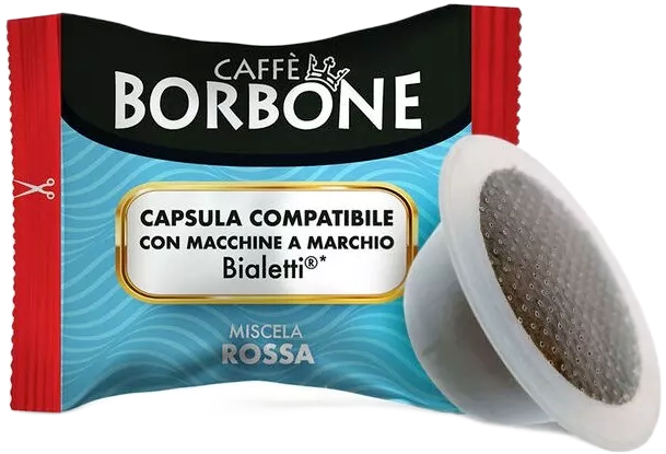 Caffè Borbone - Miscela Rossa - Box 100 Capsule Compatibili Bialetti Da 6g