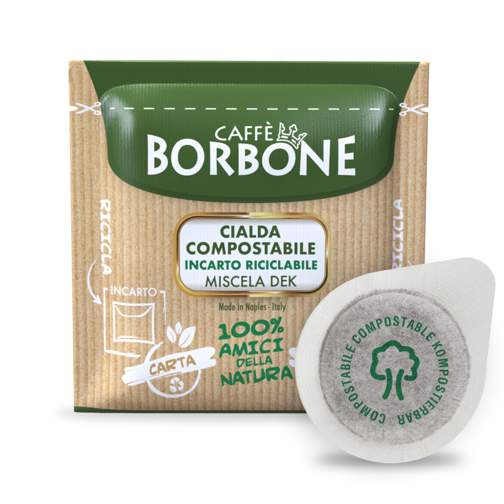 Caffè Borbone - Miscela Verde / Dek - Decaffeinato - Box 50 Cialde Ese44 Da 7.2g