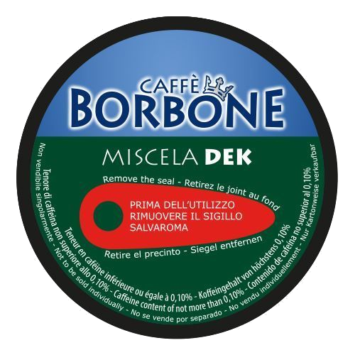 Caffè Borbone Dolce Re - Miscela Verde / Dek - Box 90 Capsule Compatibili Dolce Gusto Da 7g