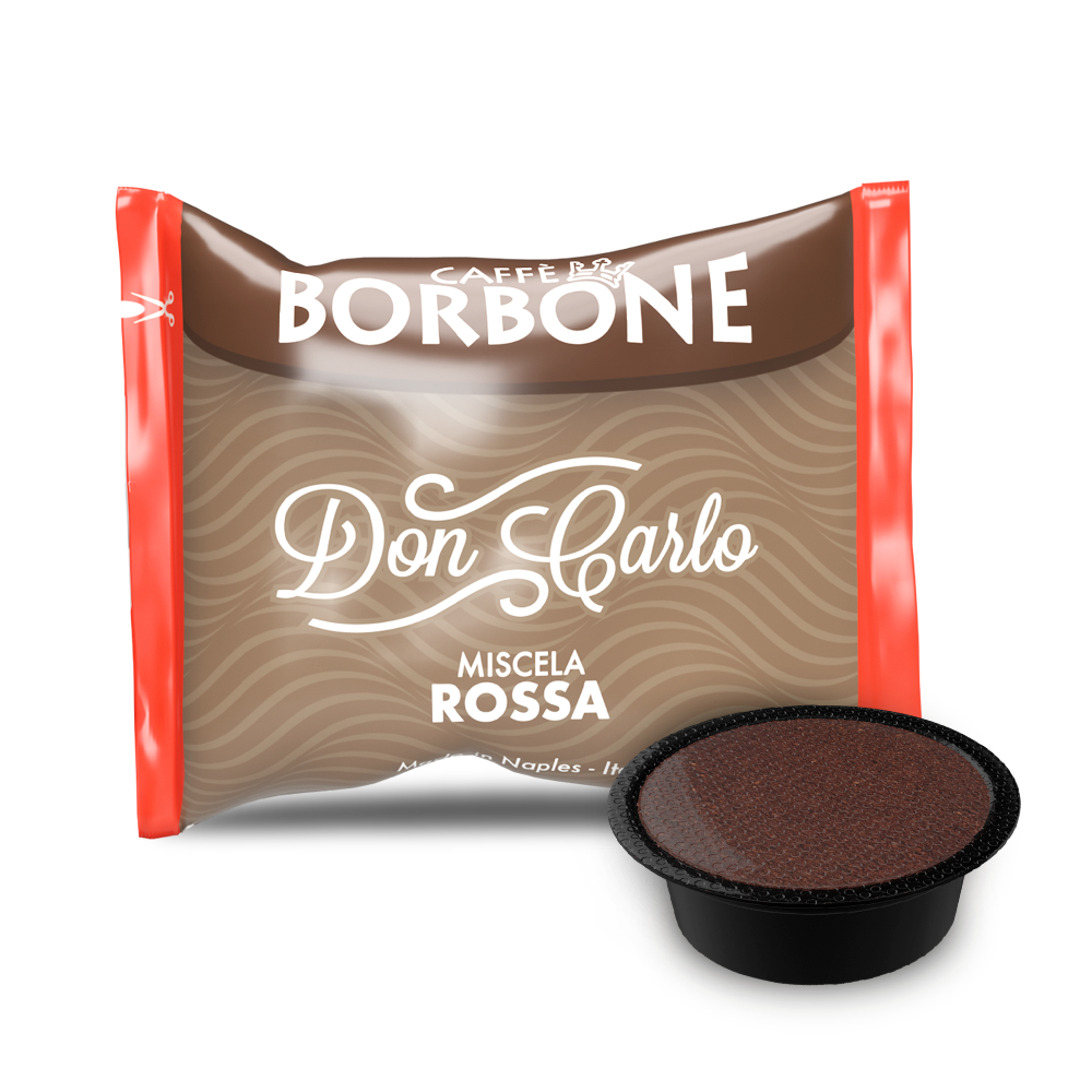 Caffè Borbone Don Carlo - Miscela Rossa - Box 50 Capsule Compatibili A Modo Mio Da 7.2g