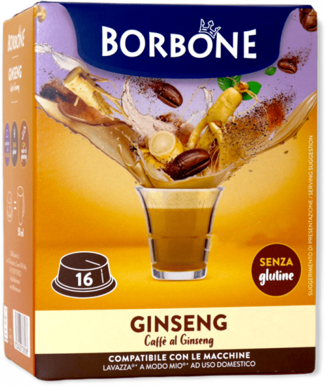 Caffè Borbone Ginseng  - 16 Capsule Compatibili A Modo Mio Da 7g