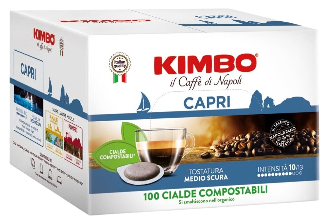 Kimbo Caffè  Capri - Box 100 Cialde Ese44 Da 7.3g