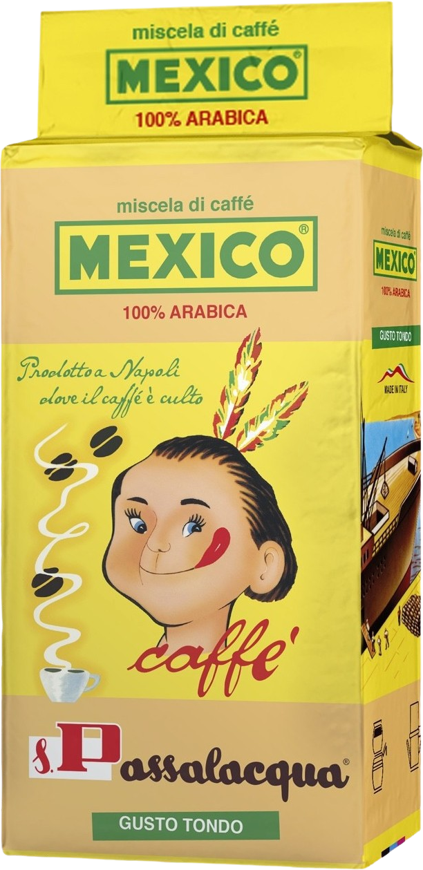 Passalacqua Caffè  Mexico - Gusto Tondo - 100% Arabica - Pacchetto 250g Macinato