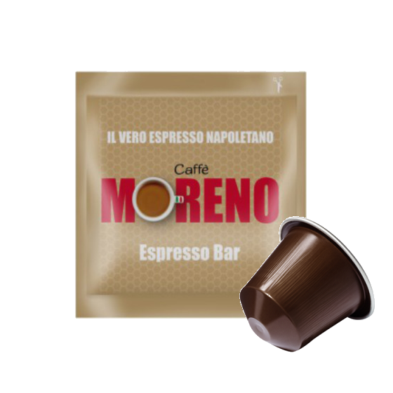Caffè Moreno - Aroma Espresso - Box 100 Capsule Compatibili Nespresso Da 5.2g