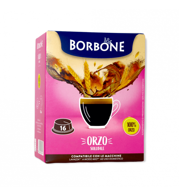 Caffè Borbone Orzo 100%  - 16 Capsule Compatibili A Modo Mio Da 3g