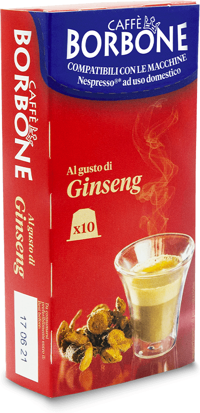 Caffè Borbone Ginseng - 10 Capsule Compatibili Nespresso Da 8g