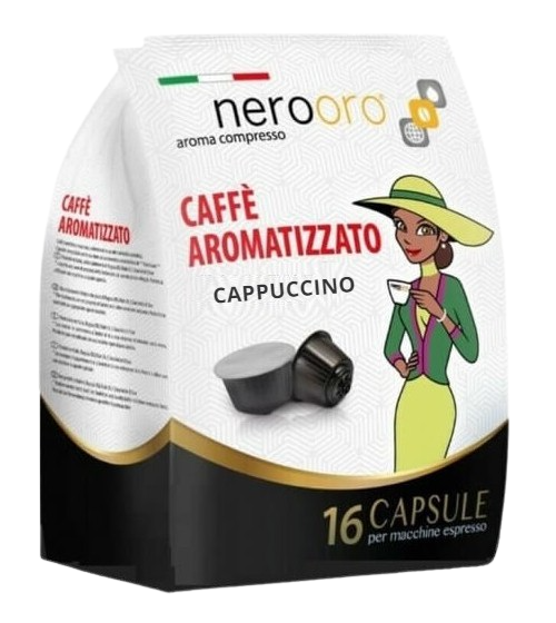 Nerooro Cappuccino - 16 Capsule Compatibili Dolce Gusto