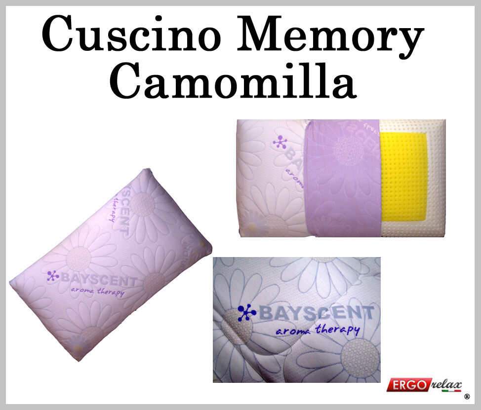 ErgoRelax Cuscino Memory Camomilla Aroma Therapy Traforato Sfoderabile