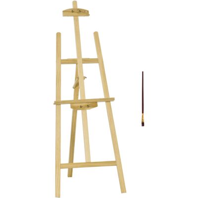Homcom Cavalletto per Pittura Portatile e Pieghevole, Altezza e Inclinazione Regolabili, Colore Legno Homcom Cavalletto per Pittura Portatile e Pieghevole, Altezza e Inclinazione Regolabili, Colore Legno