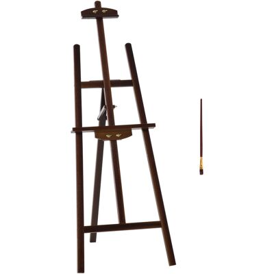 Homcom Cavalletto Pittura Studio Professionale Altezza e Inclinazione Regolabili in Legno 51.5x71.5x134.5, Color caffè Aosom Homcom Cavalletto Pittura Studio Professionale Altezza e Inclinazione Regolabili in Legno 51.5x71.5x134.5, Color caffè Aosom