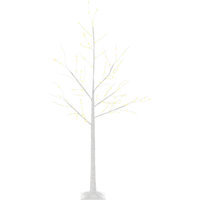 Homcom Albero di Natale con Luci LED, Base Quadrata e Cavo di Alimentazione per Interni ed Esterni, in Acciaio e PP, 20x20x150, Bianco Homcom Albero di Natale con Luci LED, Base Quadrata e Cavo di Alimentazione per Interni ed Esterni, in Acciaio e PP, 20x20x150, Bianco