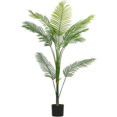 Homcom Pianta Finta Palma Areca Alta 150 cm per Interni con Vaso, Decorazione per Casa e Ufficio, Verde Aosom Italy Homcom Pianta Finta Palma Areca Alta 150 cm per Interni con Vaso, Decorazione per Casa e Ufficio, Verde Aosom Italy