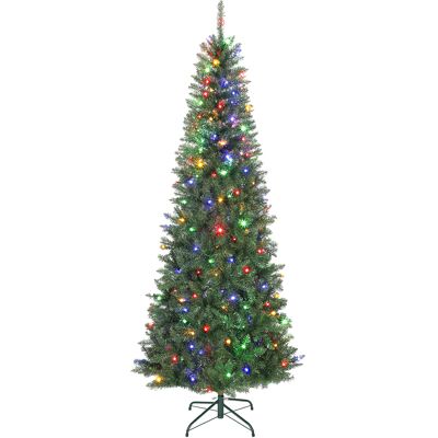 Homcom Albero di Natale 210 cm Illuminato con 350 Luci Bianche e Colorate, 9 Modalità di Illuminazione Aosom Italy Homcom Albero di Natale 210 cm Illuminato con 350 Luci Bianche e Colorate, 9 Modalità di Illuminazione Aosom Italy