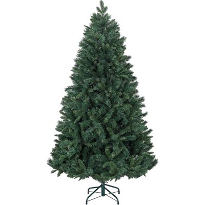 Homcom Albero di Natale Artificiale 180cm con 1061 Rami e Base in Metallo, Verde Homcom Albero di Natale Artificiale 180cm con 1061 Rami e Base in Metallo, Verde