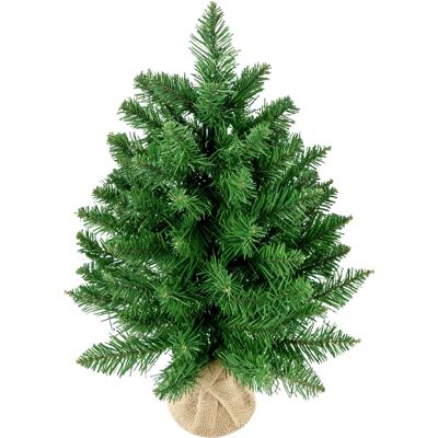 Homcom 45cm Mini Albero di Natale Pino artificiale con 50 Rami, Base Borsa in Lino, in PVC Homcom 45cm Mini Albero di Natale Pino artificiale con 50 Rami, Base Borsa in Lino, in PVC
