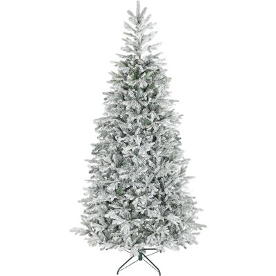 Homcom Albero di Natale Innevato Alto 210 cm con Rami Realistici e Base in Metallo Pieghevole Aosom Italy Homcom Albero di Natale Innevato Alto 210 cm con Rami Realistici e Base in Metallo Pieghevole Aosom Italy