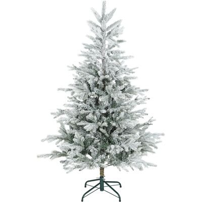 Homcom Albero di Natale Innevato Alto 150 cm con Rami Realistici e Base in Metallo Pieghevole Aosom Italy Homcom Albero di Natale Innevato Alto 150 cm con Rami Realistici e Base in Metallo Pieghevole Aosom Italy