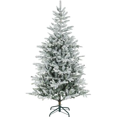Homcom Albero di Natale Innevato Alto 180 cm con Rami Realistici e Base in Metallo Pieghevole Aosom Italy Homcom Albero di Natale Innevato Alto 180 cm con Rami Realistici e Base in Metallo Pieghevole Aosom Italy