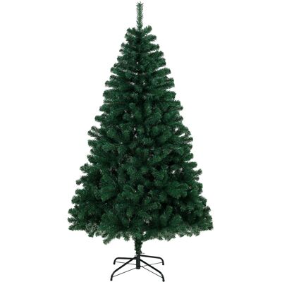 Homcom Albero di Natale 180 cm Artificiale con 700 Rami Ignifughi e Base in Acciaio Pieghevole, Verde Aosom Italy Homcom Albero di Natale 180 cm Artificiale con 700 Rami Ignifughi e Base in Acciaio Pieghevole, Verde Aosom Italy