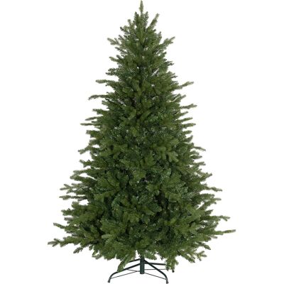Homcom Albero di Natale Artificiale da 180 cm con 1821 Rami e Base in Metallo, Verde Homcom Albero di Natale Artificiale da 180 cm con 1821 Rami e Base in Metallo, Verde