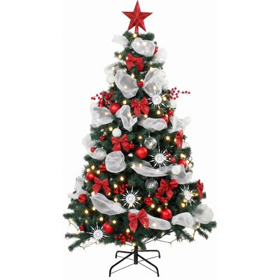 Homcom Albero Natale 180cm con 200 Luci LED Telecomando, 8 Modalità, 800 Rami Aosom Italy Homcom Albero Natale 180cm con 200 Luci LED Telecomando, 8 Modalità, 800 Rami Aosom Italy