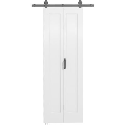 Homcom Porta Scorrevole a Libro Pieghevole a Portafoglio con Superficie Verniciabile, 70x210 cm, Bianco Aosom Italy Homcom Porta Scorrevole a Libro Pieghevole a Portafoglio con Superficie Verniciabile, 70x210 cm, Bianco Aosom Italy