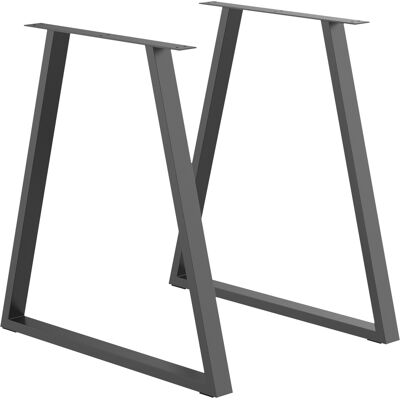 HOMCOM - Set 2 Table Legs - Nero - 70 cm - Gambe per tavolo HOMCOM - Set 2 Table Legs - Nero - 70 cm - Gambe per tavolo