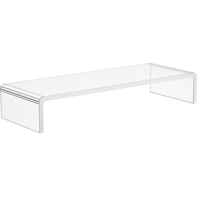 Supporto Monitor Trasparente Homcom - 53x19x9cm - Supporta 30kg Supporto Monitor Trasparente Homcom - 53x19x9cm - Supporta 30kg